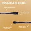 Fab Brows Lux Brow Brush | Ultra Fine Angled Eyebrow Brushes | Larger Dual Brow Brush | Creates Bold or Soft Looks | Beginner-Friendly | Eyebrow Makeup Brushes | Beauty Tools | Vegan, Hypoallergenic view 3