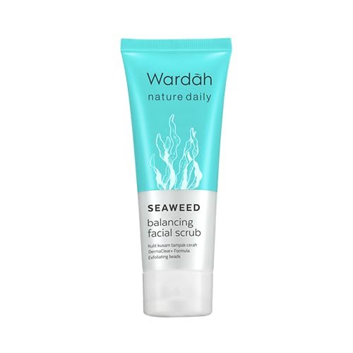 Wardah Nature Daily Seaweed Balancing Facial Scrub 60 ml (Pack of 1)