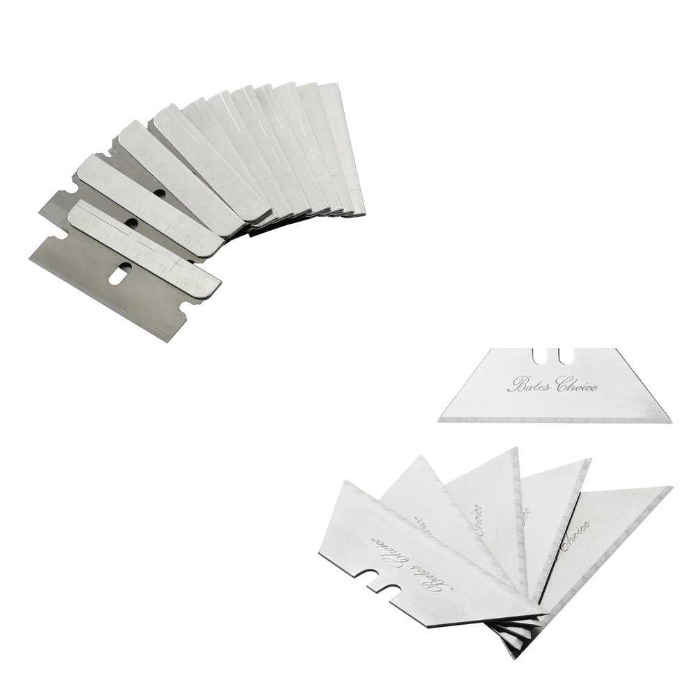 Bates-Razor Blades and Utility Knife Blades, 90 pack