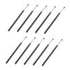 Ipetboom 10pcs Angled Makeup Brush Portable Eyebrow and Eye Shadow Brushes for Precise Application for Beginners and Professionals Mini for view 1