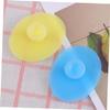 Ipetboom Face Exfoliator Brush Pad Facial Cleansing Brush Silicone Face Massager Non-Slip Handle Multi-Purpose Small Sky Small Light view 3