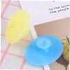 Ipetboom Face Exfoliator Brush Pad Facial Cleansing Brush Silicone Face Massager Non-Slip Handle Multi-Purpose Small Sky Small Light view 4