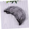 Ipetboom 50pcs Invisible Micro Nylon Hair Nets -shaped Hairpins Elastic Mesh Bun Cover for Dancers Nurses and Professionals Black Loose Packing view 2