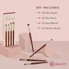 BK BEAUTY - CORE LINE EXTENSION EYE SET (4PC) - Professional Eyeshadow Brush Set for Precise Makeup Placement & Blending | Premium Eye Makeup Brushes for Flawless Application view 4