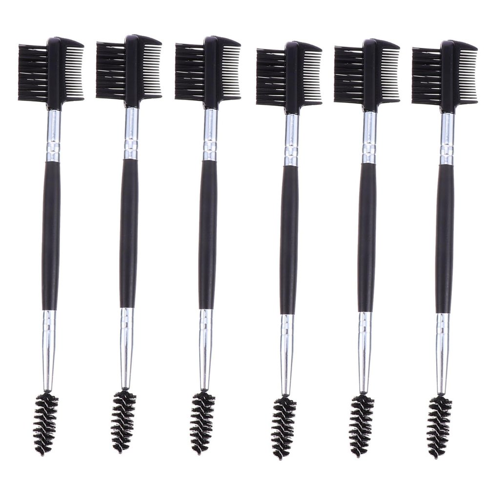 Ipetboom 6pcs Eyebrow Brush Lash Comb for Stenciling and Shaping Brow Makeup Tool