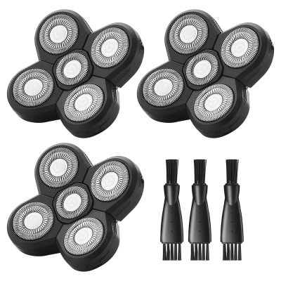 3 Pack Shaver Replacement Blades for Fre*bi*d Bald Men Replacement Blades,Shavers Head with 3 Cleaning Brush