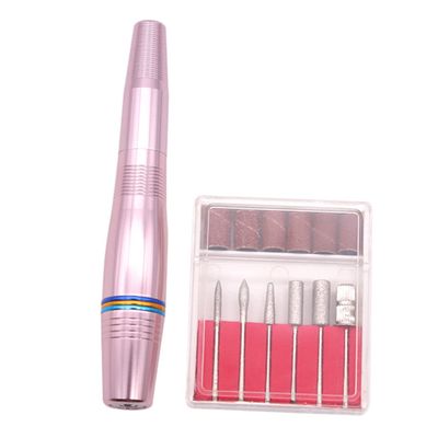 Beatifufu Manicure Polisher Electric Nail File Kit Nail Art Tools Exfoliating Pen for Home Shop Use