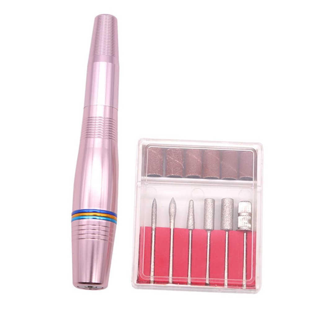 Beatifufu Manicure Polisher Electric Nail File Kit Nail Art Tools Exfoliating Pen for Home Shop Use
