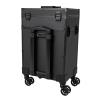 GXFCHYL Rolling Makeup Case 3 Tiers Lockable Makeup Train Case with LED Light Makeup Suitcase with Wheels Make Up Suitcase Cosmetic Trolley with Lighted Mirror (3 Tires) view 4