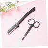 Gogogmee Eyebrow Trimming Kit with Razor Scissors Tweezers and Comb Portable Makeup Tools for Women Lightweight and Travel-Friendly for Eyebrow Shaping and Grooming view 3