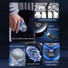 Hubceuo Portable Electric Shaver Pocket Shaving for Men Mini Beard Shaver LCD Power Display Rechargeable Travel Home Shaver-C Easy Install, Gradient Blue view 2