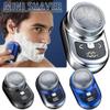 Hubceuo Portable Electric Shaver Pocket Shaving for Men Mini Beard Shaver LCD Power Display Rechargeable Travel Home Shaver-C Easy Install, Gradient Blue view 3