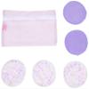 Erase Your Face Reusable Makeup Removing Facial Rounds - Purple, Pink Lepoard Print (Pack of 5) view 1