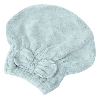 Ipetboom 1pc Coral Fleece Drying Hair Hat for Women Ultra-absorbent Quick Dry Cap Bow Design for Fast Hair Drying after Washing Soft and Material