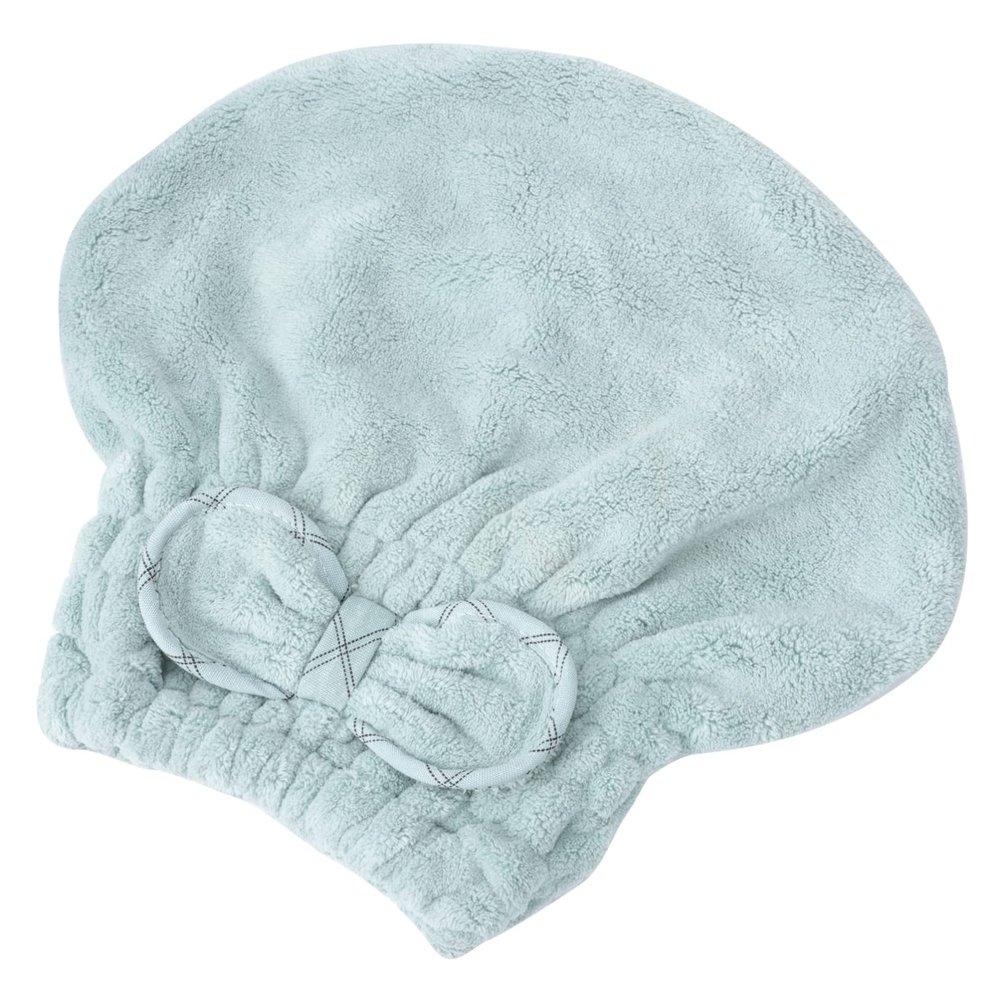 Ipetboom 1pc Coral Fleece Drying Hair Hat for Women Ultra-absorbent Quick Dry Cap Bow Design for Fast Hair Drying after Washing Soft and Material