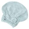 Ipetboom 1pc Coral Fleece Drying Hair Hat for Women Ultra-absorbent Quick Dry Cap Bow Design for Fast Hair Drying after Washing Soft and Material view 1