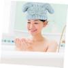 Ipetboom 1pc Coral Fleece Drying Hair Hat for Women Ultra-absorbent Quick Dry Cap Bow Design for Fast Hair Drying after Washing Soft and Material view 3