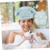 Ipetboom 1pc Coral Fleece Drying Hair Hat for Women Ultra-absorbent Quick Dry Cap Bow Design for Fast Hair Drying after Washing Soft and Material view 4