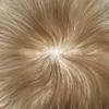 Lace Front Mens Toupee French Lace with Poly Human Hair System For Men Natural Hairline Mens Hair Replacement System Bleached Knots7"X9"#20 Light Ash Blonde-110% density view 4