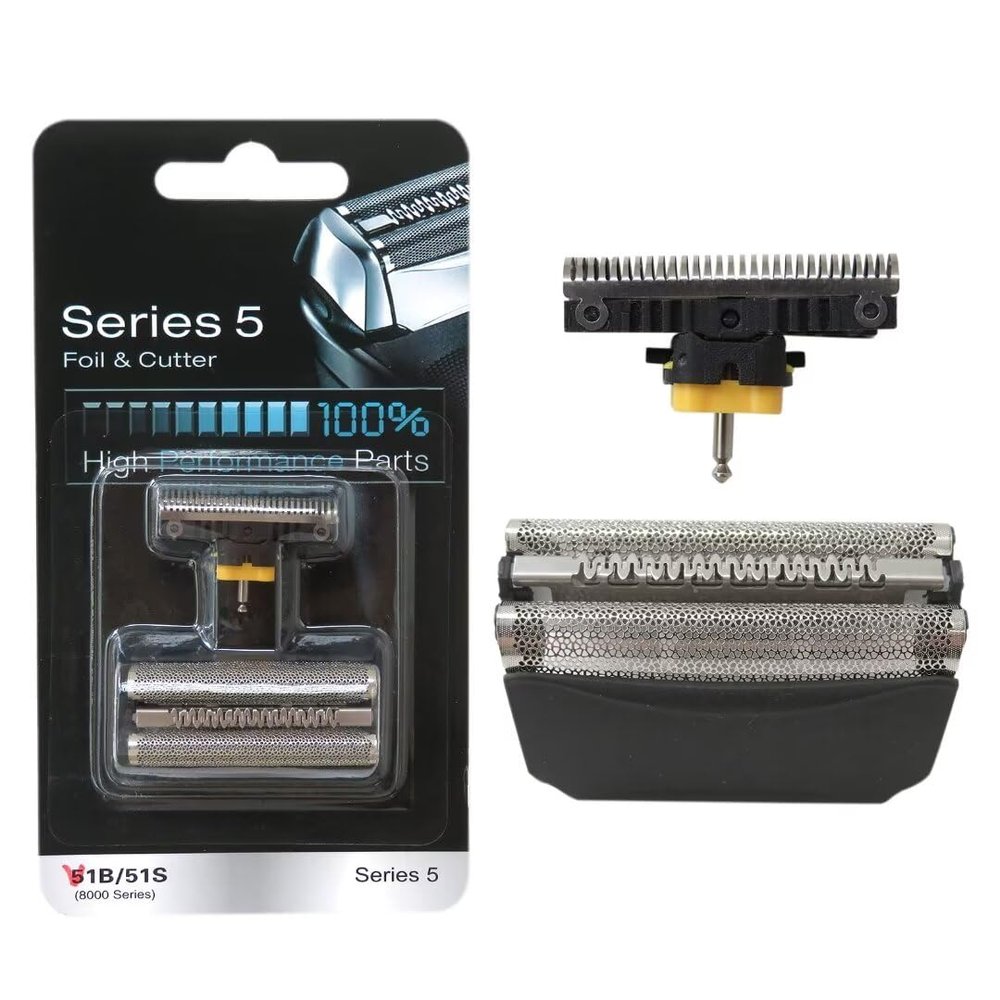 2024 Upgraded 51B Black 8000 Series Shaver Foil Replace Head for Br aun WaterFlex 565cc-4 570cc 570cc-3 570cc-4 590cc 590cc-3