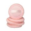 Ipetboom 5pcs Cotton Makeup Powder Puff for Loose Powder Foundation Orange Soft Gentle for Skin Types for Salon Home Travel Use view 1