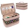 BAFASO Essential Oil Storage Case Holds 40 Bottles (5ml-30ml), Essential Oil Organizer with Tool Storage Sections (Bag Only), Pale Rose view 1