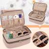 BAFASO Essential Oil Storage Case Holds 40 Bottles (5ml-30ml), Essential Oil Organizer with Tool Storage Sections (Bag Only), Pale Rose view 2