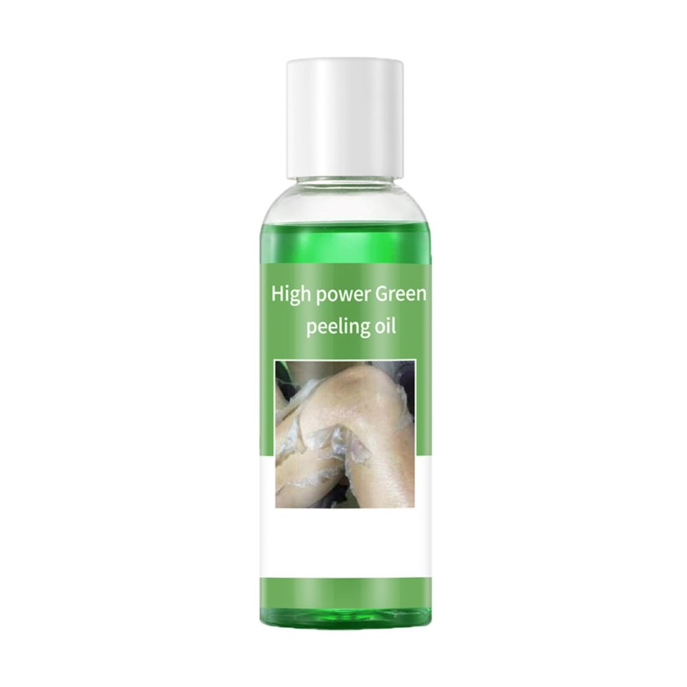 Dark Skin Exfoliating Oil, Extra Strong Green, For Hands, Feet and Whole Body, For At-Home Facial Chemical Exfoliation, 110ML/3.88Oz (1 PCS)