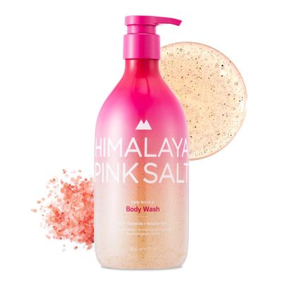HIMALAYA PINKSALT Daily Scrub & Body Wash 21.1oz