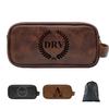 2 Pack Personalized Toiletry Bag for Men Handcrafted, Custom Leather Dopp Kit for Men, Personalized Gifts for Men, Father, Husband, Boyfriend, Groomsmen, Best Man Gifts, Shaving Bag Cosmetic Bag view 1