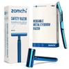 Upgrade Blue Double Edge Safety Razor with Blue Eyebrow Razor view 1
