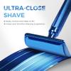 Upgrade Blue Double Edge Safety Razor with Blue Eyebrow Razor view 2