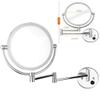 AWERAF Vanity Mirror Makeup Mirror Vanity Mirror Led Illuminated Double-Sided Wall Mounted Bathroom 3X Magnification 360 Swivel Extendable Cosmetic Mirror view 2