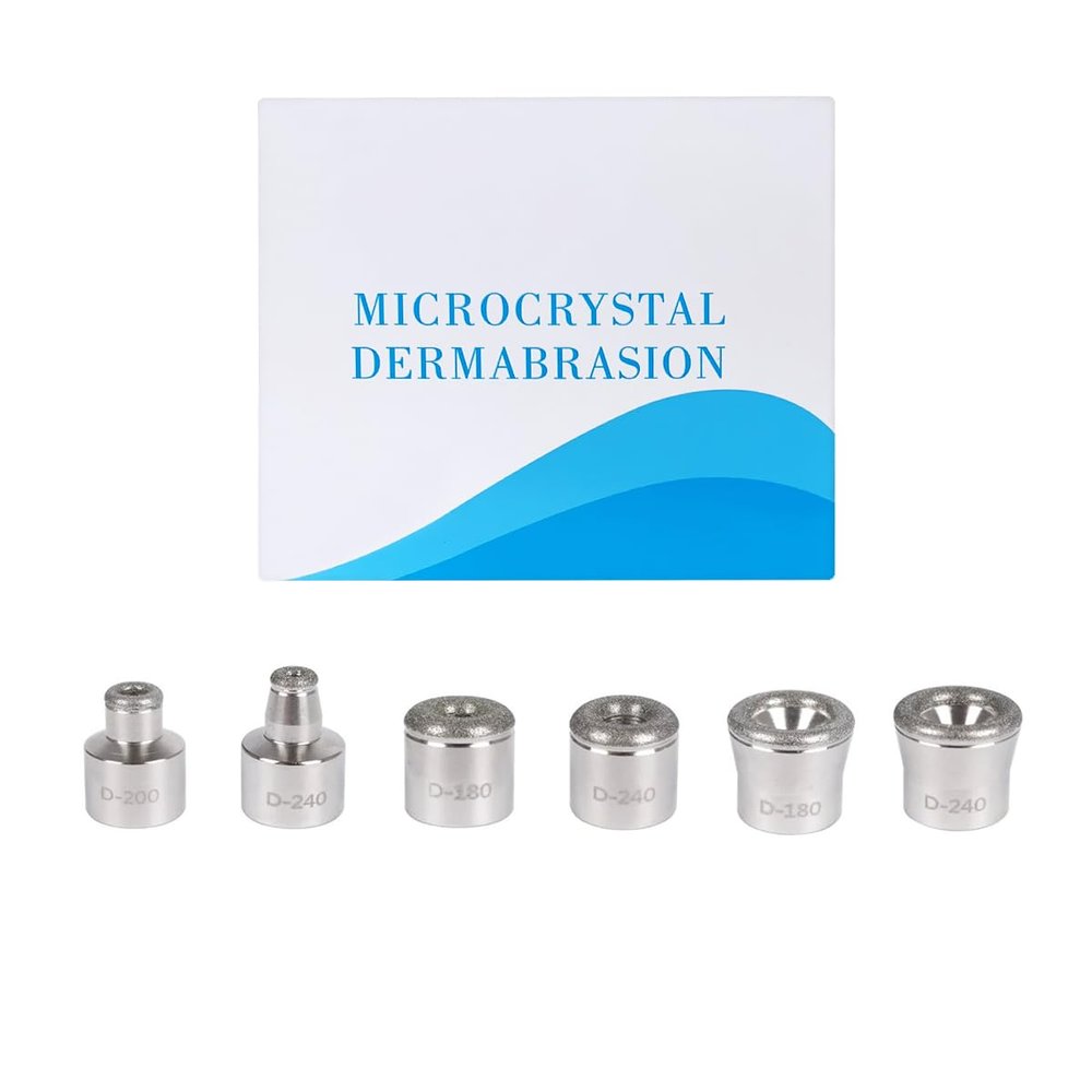 ZEIZOMZER Diamond Dermabrasion Head, Microdermabrasion 6 Tips, Facial Exfoliator Tool for Home