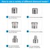 ZEIZOMZER Diamond Dermabrasion Head, Microdermabrasion 6 Tips, Facial Exfoliator Tool for Home view 3