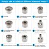 ZEIZOMZER Diamond Dermabrasion Head, Microdermabrasion 9 Tips, Facial Exfoliator Tool for Home view 3