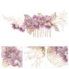 Bride Comb Crystal Hair Comb Hair Comb for Bride Alloy Comb Bridal Wedding view 4