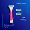 Schick Hydro Silk Trimstyle Bikini Razors with Trimmer |5 Blade for Women, Hair Removal | 1 Handle & 3 Razor Blade Refills & Moisturizing Razor Blade Refills for Women with Shower Hanger, 4 Count view 4
