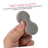 Beatifufu Makeup for Powder Blush Applicator Loose Powder Puff Oval Edged Beauty Tool Washable view 3