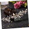 Beatifufu Luxurious Floral Wedding Hair Comb Rhinestone Accents Elegant Bridal Headpiece for Special Occasions for Brides Parties and Photography view 2