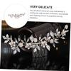Beatifufu Luxurious Floral Wedding Hair Comb Rhinestone Accents Elegant Bridal Headpiece for Special Occasions for Brides Parties and Photography view 4