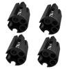 FOMIYES 4pcs Brow Pencil Sharpener Tool for Women Eyebrow Pencil Sharpener Four Styles Compact and Lightweight Makeup Accessory for Travel Black view 1