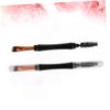 Beatifufu 2pcs Dual Purpose Makeup Brush with Eyelash Combs Durable Travel Cosmetic Tools for Women Smooth Handle Design for Comfortable Use Gift Choice view 4
