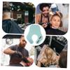 Beatifufu Silicone Haircut Cape for Adults Lightweight Hair Stylist Gown Durable Barber Accessories Lake Blue for Hair Cutting Perming view 3