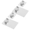 Lurrose 20pcs Stainless Steel Makeup Mixing Palette Foundation Mixing Plates Design for Easy Use Nail Art and Cosmetic Blending view 3