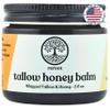 Beef Tallow Balm for Skin -2 Ingredients- Grass-Fed Grass-Finished Beef Tallow & Raw Honey for Skin - Unscented Beef Tallow Honey Balm for Face & Body - Sensitive Dry Skin Eczema Psoriasis Rosacea view 1