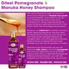 Difeel Pomegranate & Manuka Honey Sulfate-Free Shampoo 12 oz. - Strengthens & Moisturizes Damaged Hair view 4