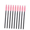 Ipetboom 100pcs Silicone Makeup Brush Lash Curler Disposable Mascara Wands Eyelash Eyebrow Comb Easy Charm Eye Makeup for Artists Enthusiasts Rosy view 2