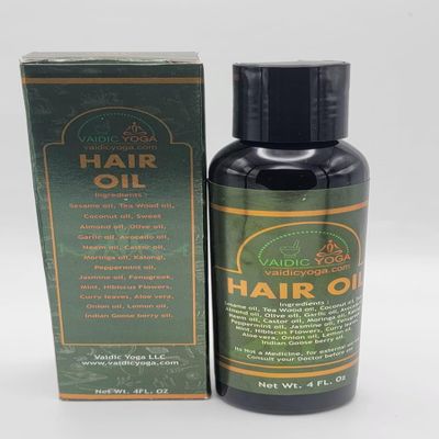 Vaidic Yoga Hair Oil, 4 Fl Oz (Pack of 1), Red