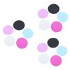FOMIYES 3sets Professional Nail Art Mixing Palette Round Resin Paint Tray Makeup Palette Easy Carriage and Storage 5pcs*3 view 1